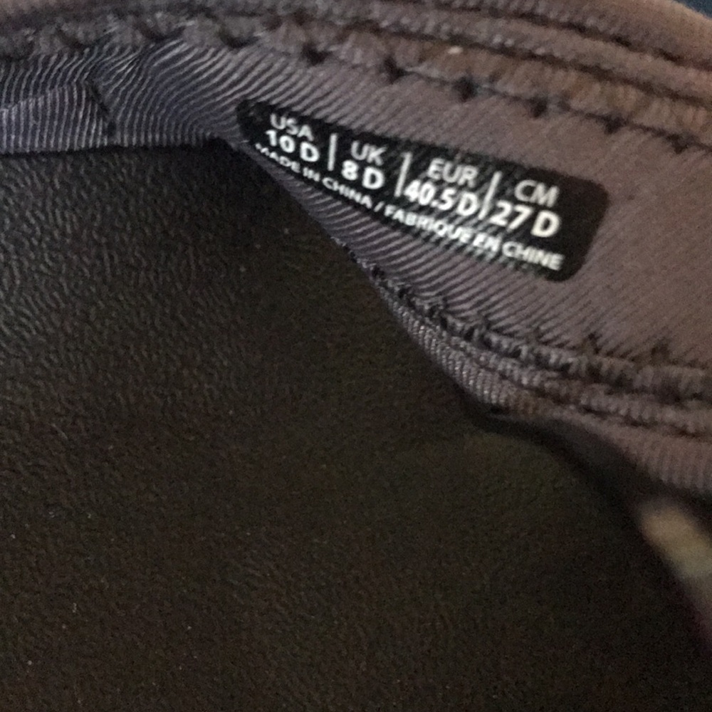 Women’s Spenco Cream and Gray floral ivy print Slides Flip Flops NWT SZ 10D - Picture 8 of 8